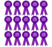 PATIKIL 15Pcs Rubans d'Insigne Vierges, 6" x 3" Rubans d'Insigne de Participation Honorable pour les Compétitions Sportives Prix de Classe Médailles de 1Ère, 2Ème et 3Ème Place, Violet