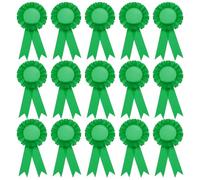 PATIKIL 15Pcs Rubans d'Insigne Vierges, 6" x 3" Rubans d'Insigne de Participation Honorable pour les Compétitions Sportives Prix de Classe Médailles de 1Ère, 2Ème et 3Ème Place, Vert