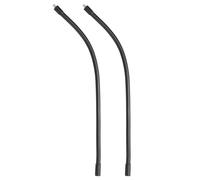PATIKIL 16" Col de Cygne, 2 Pièces 1/4"-20 Femelle vers Mâle Métal Universel Tuyau Flexible Bras Col de Cygne Tube Extension Support pour Caméra d'Action, Téléphone, Microphone, Noir