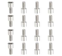 PATIKIL 16 Pcs Entretoises En Acier Inoxydable M3x4+6mm, Vis D'extension Adaptateurs Filetes Metriques Male Femelle, Entretoises Pour PCB, Ordinateur & Kit Assortiment Cartes Electroniques