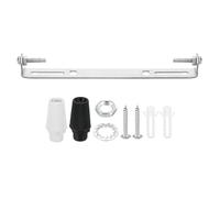 PATIKIL 165mm Plaque Plafonnier 1 Ensemble en Acier avec Vis Rondelle Écrou | Plaque de Fixation pour Luminaire Suspendu, Barre Transversale 2 Couleurs Bouchon