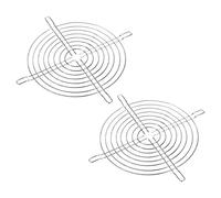 PATIKIL 165mm Ventilateur Doigt Grille, 2 Paquet Métal Grille Protection Garde avec Vis pour Ventilateur Protectif Couverture Bricolage, Argent