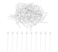 PATIKIL 16mm Épingle à Oeil Aiguilles Environ 400Pcs 23 Jauge Épingles à Tête Métallique, Broches à Œil Ouvert pour la Fabrication de Bijoux, Boucles d'Oreilles, Colliers, Ton Argenté