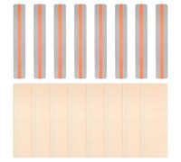 PATIKIL 16Pcs Bandes de surlignage pour la lecture guidée, 2 tailles surlignage colorés, Règles de suivi de la lecture avec ligne d'aide pour la dyslexie, Orange