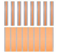 PATIKIL 16Pcs Bandes de surlignage pour lecture guidée,2 Tailles Marque-pages colorés avec surlignage, règles de suivi de lecture pour aider à la dyslexie, Orange
