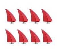 PATIKIL 17mm Pointes Et Clous, 8 Sets Rivets À Corne À Vis Pour Dos Travail Du Cuir Griffe De Dragon Style Punk Kit De Rivets Pour DIY Customisation Vêtements, Rouge