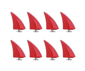 PATIKIL 17mm Pointes Et Clous, 8 Sets Rivets À Corne À Vis Pour Dos Travail Du Cuir Griffe De Dragon Style Punk Kit De Rivets Pour DIY Customisation Vêtements, Rouge