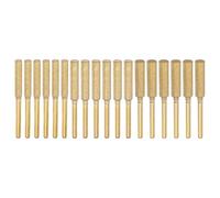PATIKIL 18 Pcs Affûteur De Chaîne De Tronçonneuse Diamant 3 Tailles Pierre À Aiguiser Haute Dureté Kit De Polissage Outil De Meulage Pour Chaîne De Tronçonneuse, Or (5/32", 3/16", 7/32")