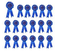 PATIKIL 18 Pcs Rubans De Récompense, 1st Place Trophée Ruban De Reconnaissance Ruban De Gagnant Rubans De Participation Rubans De Médaille pour Compétition Événement du Sport, Bleu