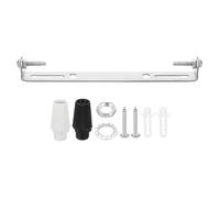 PATIKIL 185mm Plaque Plafonnier 1 Ensemble en Acier avec Vis Rondelle Écrou | Plaque de Fixation pour Luminaire Suspendu, Barre Transversale 2 Couleurs Bouchon