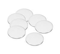 PATIKIL 18mm Acier Disque, 120pcs Rond Métal Estampage Ébauches Balises Cercle Métal Gâche Plaque DIY pour Magnétique Support Gravure Estampage Bijoux Artisanat