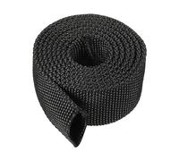 PATIKIL 18mm ID x 1 mètre Nylon Protection Tuyau Manchon, Câble Couvercle Gaine Protection pour Soudage Tig Torche Hydraulique Tuyau, Noir
