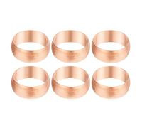 PATIKIL 18mm Tube Embouts de Manchons de Compression OD, 6Pcs Kit d'Assortiment de Raccords à Compression de Raccords de Virole en Cuivre pour Gaz d'Eau d'Air