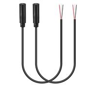 PATIKIL 1FT 3.5mm 1/7" Femelle Jack Vers Fil Nu Extrémité Ouverte, 2PCS TRS 3 Pôles Stéréo Plug Câble Audio Pour Speaker Headphone Headset Earphone Electric Guitar Bass Keyboard,3 Couleurs