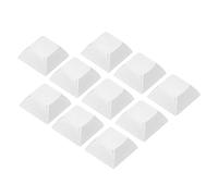 PATIKIL 1U Blanc Claquements Clés, 10 Paquet Universel PBT Clavier Remplacement Accessories pour MX Mécanique Clavier, Blanc