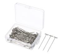 PATIKIL 2.1 Pouces T Broche 70Pcs Acier Inoxydable Blocage Broches Aiguilles pour Modélisme Artisanat Argenté