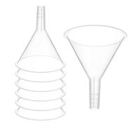 PATIKIL 2.4 Inch Entonnoir En Plastique Transparent, 8 Pcs Entonnoir De Transfert Polyvalent A Large Ouverture Avec Bec Long Pour Remplir Bouteille D'eau Liquide Laboratoire Epices Poudre