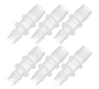 PATIKIL 2/5" à 1/2" 6 Pcs Raccords en Plastique pour Tuyau, Réducteur Tubes Raccords pour Conduite Adaptateur Union Kit Jointure pour Système d'air Gaz Eau Ligne Carburant LiquiTuyau