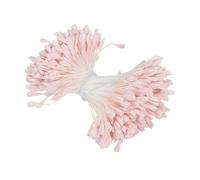 PATIKIL 2,5mm Étamine de Fleur à Double Tête, 340 Pcs Étamine de Fleur Artificielle Pistil Étamine Florale de Perle Mate pour Décoration de Mariage de Carte de Noël DIY, Rose