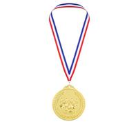 PATIKIL 2.6" Médailles d'or De Bowling, Médailles De Récompense De Bowling avec Ruban Rouge Blanc pour Jeux Compétitions Sportives