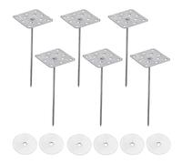 PATIKIL 2.8 Pouces Épingles d'Isolation Perforées avec Rondelles, Lot de 40 Clous Isolants en Aluminium pour Fixer des Panneaux de Mousse au Mur Ou au Plafond