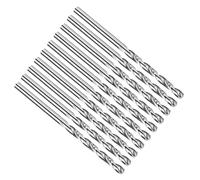 PATIKIL 2.8mm Foret Hélicoïdal, Forets à Métaux Acier Inoxydable, Tige Droite Jobber Acier Rapide M2 135° Non Revêtu pour Perçage, Mèche de Dureté Moyenne - Lot de 10