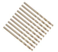 PATIKIL 2,8mm Foret Hélicoïdal M35 Cobalt 5% Hss 135°Finition Or 10Pcs