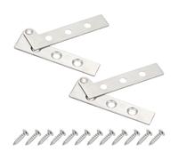 PATIKIL 2 Ensembles Charnières Pivotantes de Porte Taille S Ton Argent | Charnières de Porte Cachées Rotatives à 360 Degrés, pour Porte Secrète Bibliothèque