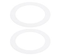 PATIKIL 2 Paquet 3.58" ID 4.92" OD Gaffe Anneaux Brillant Blanc | pour Encastré Clair, Gaffe Garniture Anneau Éclairage Luminaire pour Plafond Mur Encastré Cannete Luminaires