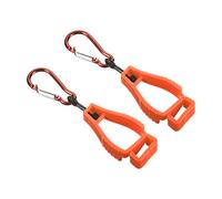 PATIKIL 2 Paquet Porte-gants pour Construction Atelier Orange | Gants Grappin Attrapeur Prévenir Perte Crochet Clips Support Casque Cintre