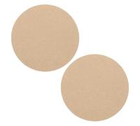 PATIKIL 2 Pcs 204mm Diamètre Poterie Roue Chauves-Souris Sans Trous, 8mm Épaisseur Système de Chauve-Souris de Poterie Ronde pour Lancer des Accessoires de Tour de Poterie, Brun