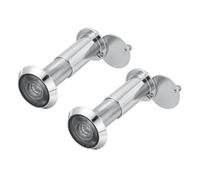 PATIKIL 2 Pcs 24 mm Judas De Porte Alliage De Zinc 200 Degrés Silver | Vue Privée Avec Couvercle Tournant Robust Pour 1-9/16" À 2-3/16" Pour Home Office Hotel