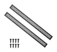 PATIKIL 2 Pcs 800mm x 50mm Grille De Ventilation Pour Porte Noir | Grille D'Aération Louvré En Aluminium Lourd Avec Vis De Fixation Pour Porte D'Armoire De Cabinet