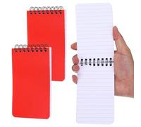 PATIKIL 2 Pcs Carnet De Poche 3x5 Carnet A Spirale En Haut 80GSM Red