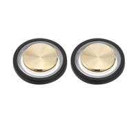 PATIKIL 2 Pcs Joystick De Jeu Mobile, Joystick De Controle De Jeu En Spirale Pour Ecran Tactile Avec Boite De Rangement Pour Mobile Tablet Smart Phone, Or/Noir