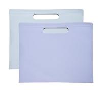 PATIKIL 2 Pochettes Dossier A4 En Cuir PU, 13.3x12.6" Organisateur De Dossiers Imperméable Portefeuille Texturé Étui Portable Porte-Documents Avec Fermeture Magnétique Pour Bureau,