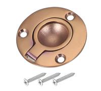 PATIKIL 2" Poignées À Anneau Encastré, 316 Acier Inoxydable Anneau Rond Encastré Poignée De Porte Cache Loquet De Trappe Pour Meubles De Yacht Marin, Bronze Rouge