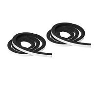 PATIKIL 2 Rouleaux Intempéries Décapage pour Portes 15x20mm Noir