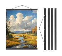 PATIKIL 2 Set Cadre Magnétique Pour Affiches 16 Inch Cadre Magnétique En Bois Pour Photos, Images, Œuvres D'art, Cartes, Noir