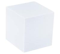 PATIKIL 2"x2"x2" Carré Photographie Fond écran Accessoires Dur Mousse Photo Accessoires Géométrique Cube pour Séance Photos Maquillage Outils Parfum Décoration Blanc