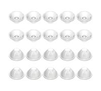 PATIKIL 20 Degré 20mm Lentille LED Haute Puissance, 20 Pcs Réflecteur Collimateur LED Optique Acrylique PMMA Surface Lisse Lentilles de Mise au Point pour Lampe LED 1W, Transparent