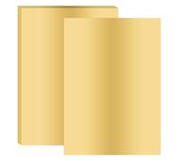 PATIKIL 20 Feuilles Papier Dorure 297 x 210mm Papier Thermique A4 Or Clair | Papier Transfert à Chaud, pour Cuir Logo Décoration Emballage Cadeau Scrapbooking Cartes