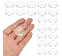 PATIKIL 20 Pack Lentille Biconvexe 37mm Dia. 42mm Focal Length pour DIY | Lentilles Optiques Asphériques, Loupe Presse-Papiers Acrylique Double Convexe, pour Bureau Maison Expérience