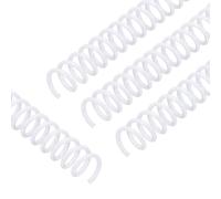 PATIKIL 20 Pack Spiral Binding Coils En Plastique, 11mm(7/16") Anneaux De Reliure Spirale Capacité 60 Feuilles Pas De 4:1 Pour Bureau Salle De lanc