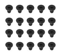 PATIKIL 20 Paquets #4-40 x 3/16 Pouces Vis Tête Plate Oxyde Noir Grade 10.9