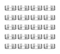 PATIKIL 20 Pcs Coulisse Pour Cravate Bolo, Fermoir naturel Rectangulaire Pour Accessoires Vintage De Cravate Bolo Western DIY Bijoux Artisanaux, Trou Carre, Ton Argent