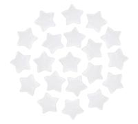 PATIKIL 20 Pcs Cristal Étoile Naturel, Pierre Cristal Polie En Vrac 0.8 Pouce, Pierres De Stress De Poche Pour Cadeaux Femmes Méditation, Marbre Blanc