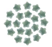 PATIKIL 20 Pcs Pierre Cristal Étoile Naturelle, 0.8 Inch Pierre Précieuse Polie En Gros, Pierres Anti Stress De Poche Pour Cadeaux Femmes Méditation, Aventurine Verte