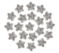 PATIKIL 20 Pcs Pierre De Cristal Étoile Naturelle, 0.8 Pouce Pierre Précieuse Étoile Polie En Vrac, Pierres Anti-Stress De Poche Pour Femmes Cadeaux Méditation, Tianshan Blue