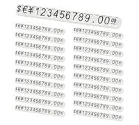 PATIKIL 20 Set Price Display Cube Kit Pour Bloc De Prix Transparent/Noir S | Support Pour Étiquettes De Prix Amovible Avec Chiffres Et Lettres, Pour Boutique De Bijouterie, Et Affichage